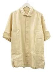 スズキ タカユキ suzuki takayuki Stand-Fall Collar Shirt S233-03 リネン100% ボタンシャツ 1 アイボリー系 半袖 麻100% トップスのサムネイル