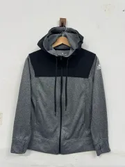 (M)アディダス 起毛 ジップアップ