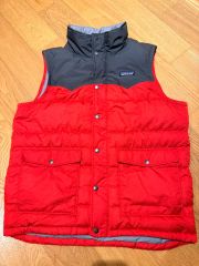 80s Patagonia パタゴニア シェルドシンチラベスト 赤 ヴィンテージ