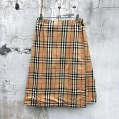 バーバリー◇チェック柄ロングスカートサイズ36 - メルカリ