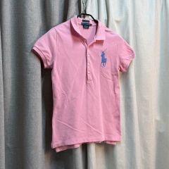 短丈 ビックポニー ラルフローレン ピンク ポロシャツ swag