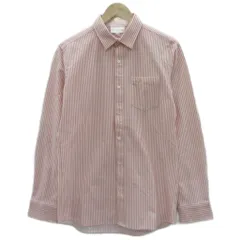 ラコステ LACOSTE カジュアルシャツ S ピンク オフホワイト ストライプ柄 長袖  /HO9 ■ECC003