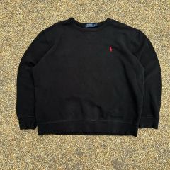良品✨】ポロラルフローレン スウェット 裏起毛 赤ポニー 黒 M - メルカリ