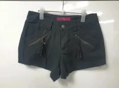 レディース コットンハーフパンツ ショートパンツ ダメージデニム パンツ