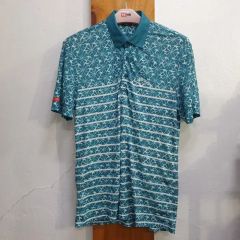 ビームスゴルフxLIBERTY 半袖ポロシャツ ゴルファー総柄メンズ XL ビームスゴルフxLIBERTY 半袖ポロシャツ ゴルファー総柄メンズ XL