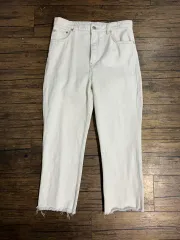 ZARA ホワイトデニム ワイド パンツ EUR44 32サイズ