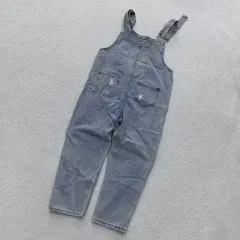 M ヴィンテージ レディース デニム サスペンダー パンツ 0429E