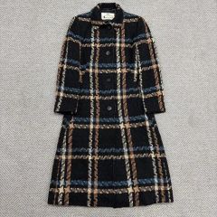 cojana 千鳥格子 ダブル ロングコート 美品 フォーマル セレモニー 