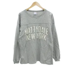チャンピオン CHAMPION MATT DALE NEW YORK Tシャツ ロンT 長袖 プリント L グレー /JS ■ECA002