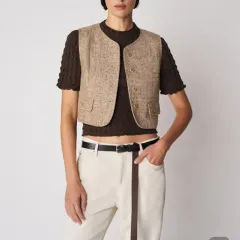 未使用 グローブ リー服 ベスト ベージュ M | grove liottのサムネイル