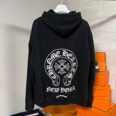 新品クロムハーツホノルル店購入☆CHロゴセメタリークロスフーディー 