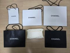 CHANEL 保存袋 黒 布袋 ショッパー セット シャネル 2種 - メルカリ