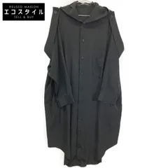 Yohji Yamamoto　ヨウジヤマモト　【美品/25SS】collections FP-D66-500 TA/PE CREPE DE CHINE HOODED DRESS フーデッド　2のサムネイル