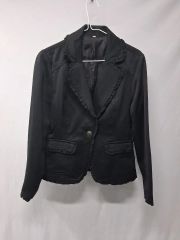 トゥジュ フリル 長袖 ジャケット ネイビー - メルカリ
