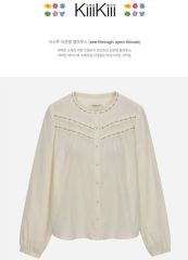 deicy 25thスノーカットローズブラウス ネイビー - メルカリ