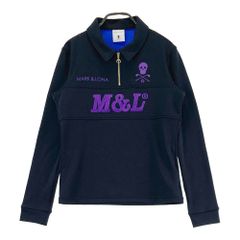 極美品 マークアンドロナ エスカレード ハーフジップ フリース ポロ 黒