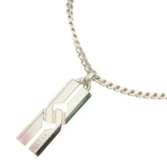 GUCCI (グッチ) ノットインフィニティ プレート ネックレス シルバー