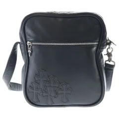 CHROME HEARTS (クロムハーツ) TAKA BAG CEM タカバッグ セメタリークロスパッチ タカ レザー ショルダーバッグ ブラックのサムネイル