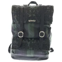 CHROME HEARTS (クロムハーツ) MOTO BACKPACK CROSS モトバッグ セメタリークロスパッチ切替レザーバックパックのサムネイル