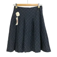 バーバリーブルーレーベル BURBERRY BLUE LABEL チェックプリーツミニスカート レディース JPN：36 