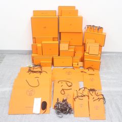 ITHZ4FIWB1R4 HERMES エルメス BOX 純正 紙袋 オレンジ 空き箱