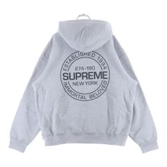 Supreme パーカー グレー ESTABLISHED 1994 - メルカリ