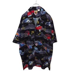 美品 LOVE MOSCHINO ラブモスキーノ 総柄シャツ フラッグ L - メルカリ