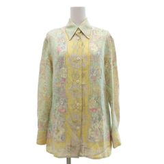 極美品 ETRO エトロ 総柄 花柄 長袖シャツ レッド系 マルチカラー