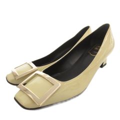 35 ROGER VIVIER パンプス ベル ヴィヴィエ 白 ローヒール - メルカリ