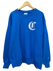 Champion (チャンピオン) リバースウィーブ トレーナー スウェット ロゴバックプリント XL ブルー メンズ/028