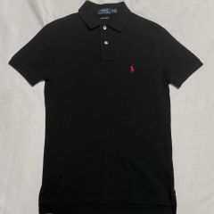 Ralph Lauren ポロシャツ y2k swag 短丈 ブラック 黒 - メルカリ