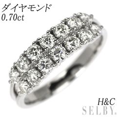 H&D pt950 1ct 天然ダイヤモンド 11号 - メルカリ