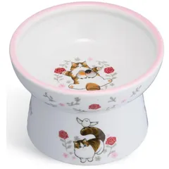 猫用 【猫壱】 脚付フードボウル レギュラー mofusand 食器 モフサンド 磁器製 ねこいち　電子レンジ　食洗機対応のサムネイル