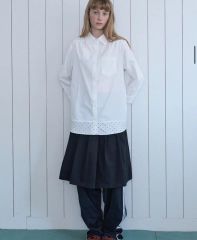 buoybuoy △80satin frill puff ブラウス - メルカリ