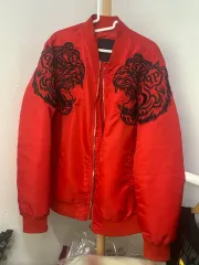 PHILIPP PLEIN(フィリッププレイン) レッド 虎 ブルゾン ジャケット XL sizeのサムネイル