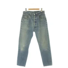 リーバイス Levi's 90s ストレートデニムパンツ USA製 ジーンズ ボタンフライ ロゴパッチ W31 L32 青 ブルー 501-0115 /BB ■GY62