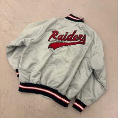 メンズ スタジャン レイダース 2XL シルバー - メルカリ