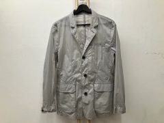 美品 XLサイズ ダーバン シルク アンコンジャケット 2way シアサッカー 