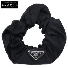正規品　PRADA 黒 シュシュ　リナイロン 美品 PRADA プラダ シュシュ Re Nylon リナイロン 1IF015 - メルカリ