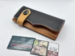 未使用 KC'S ケイシイズ ロング レザーウォレット長財布 イリノイ スタッズ コンチョ ブラック KIW517C KC,s ケーシーズ ライダースのサムネイル