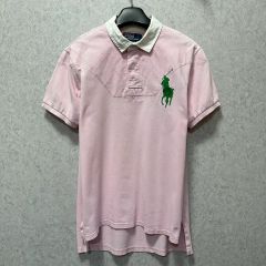 希少 ラルフローレン ビッグポニー USA ポロシャツ Y2K drip 短丈