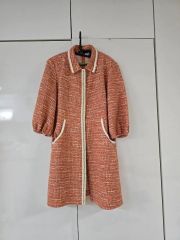 maje(マージュ) ピンクツイードワンピース 34 XSサイズ 半袖 - メルカリ