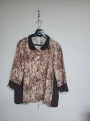 00s Rare ニュースペーパー柄 シースルーシャツ 短丈 archive - メルカリ