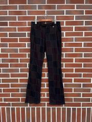 AMBUSH パッチワークデニムパンツ サイズ2 市松模様 古着 アンブッシュ 