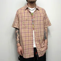 Burberry バーバリー ロンドン ヴィンテージ チェック 半袖 シャツ