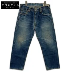EVISU　エヴィス　インディゴ コットン100 No.2 ジップフライ デニムパンツ　33X85