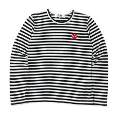 COMME des GARCONS ブラックドット柄長袖Tシャツ XS ロンT - メルカリ