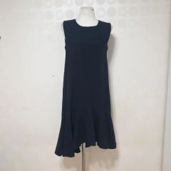 René basic ノースリーブ ひざ丈ワンピース 黒 32 - メルカリ