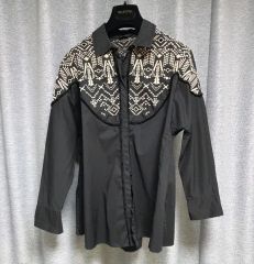 ETRO ITALY Vintage 長袖シャツ M相当 黒 BLACK - メルカリ