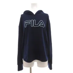 フィラ FILA パーカー フーディー プルオーバー 薄手 長袖 14/16 紺 ネイビー /SD ■ECF004